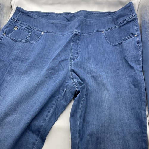 30W Belle by Kim Gravel Regular Primabelle Skinny Jeans Indigo A468145 Plus - Picture 6 of 10