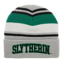 Harry Potter Slytherin Beanie Hat Cap Warm House Cosplay Green Grey Winter