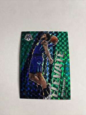2020-21 Panini Mosaic - Elevate Green Mosaic Prizm #21 Miles Bridges