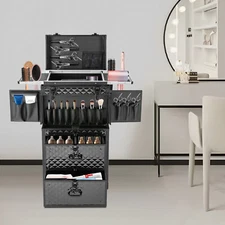 Beauty Nail Salon Hairdresser Trolley Case Professional Cosmetic Organizer Box