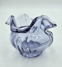 Fenton Wisteria Rose Bowl Vase Lavender Marked