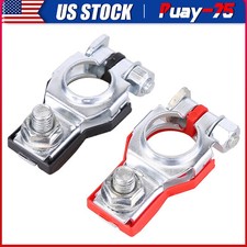 Car Battery Terminal Clamp Connectors Positive Negative Release Disconnect 2 PCS