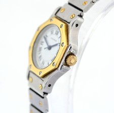 Cartier / Santos Octagon Automatic Lady 25mm Gold/Steel 5