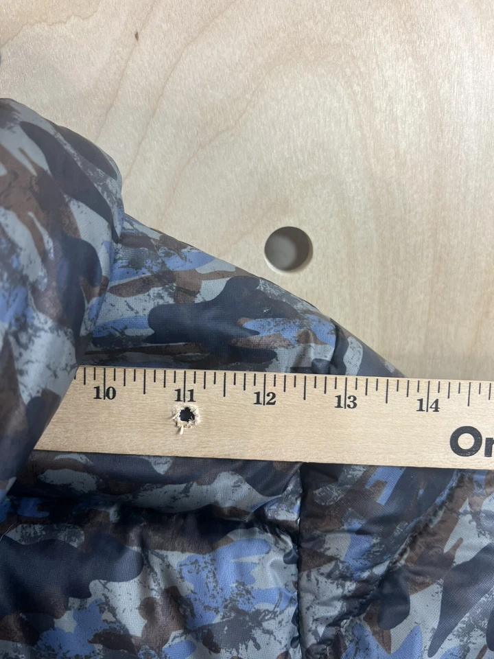 Appaman Boys Navy Bayou Camo Down Fill Full Zip Long Sleeve Puffer Coat Size 3 - Image 4 of 4