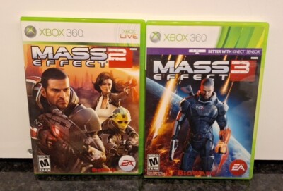 Mass Effect 2 AND Mass Effect 3 (Microsoft Xbox 360, 2012) 