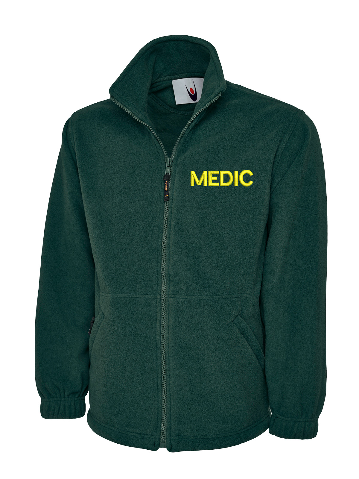 Uneek Chaqueta Polar Full Zip Bordada Medico Ambulancia Ropa Trabajo