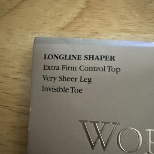 Worthington Longline Shaper Ex Firm Control Top Very Sheer Invisible Toe Almond4 - Picture 3 of 4