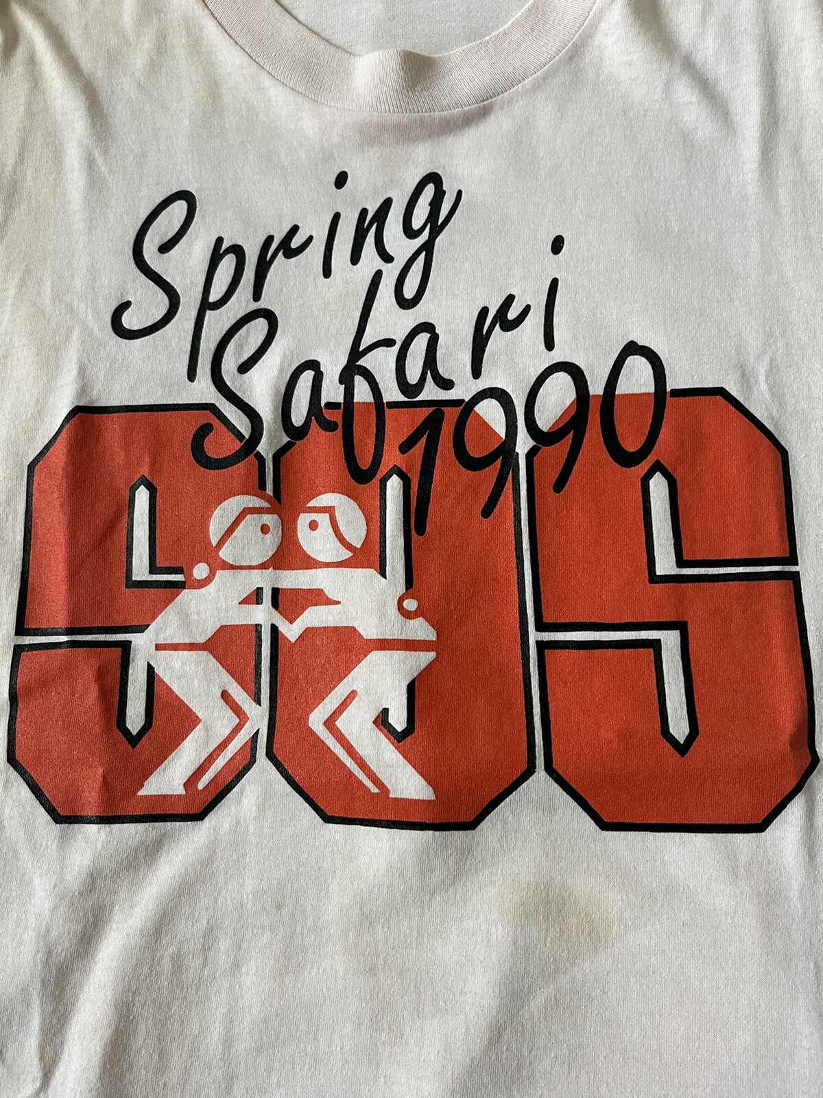 ALTRA Maglietta Wrestler Spring Safari SOS 1990 SS grafica vintage taglia media