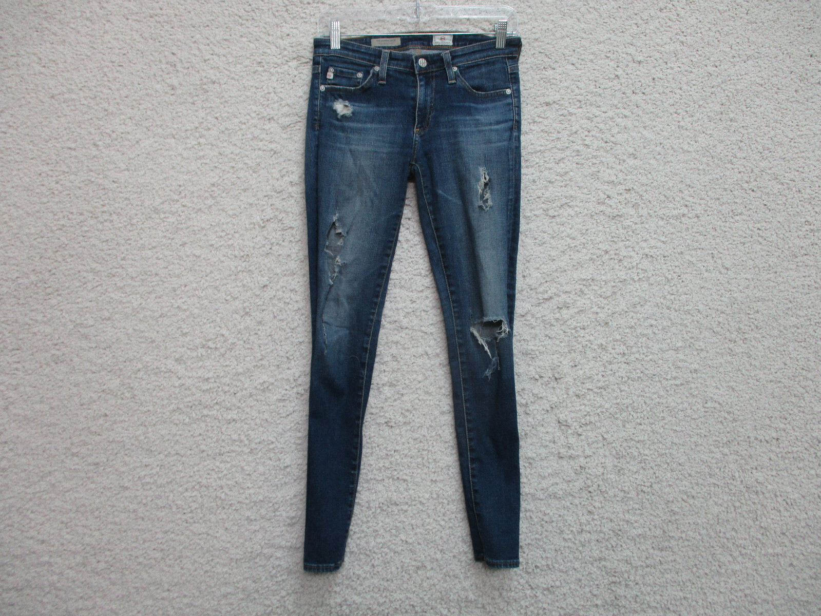Adriano Goldschmied AG Jeans 26 Womens Blue Denim Legging Ankle Super Skinny Leg