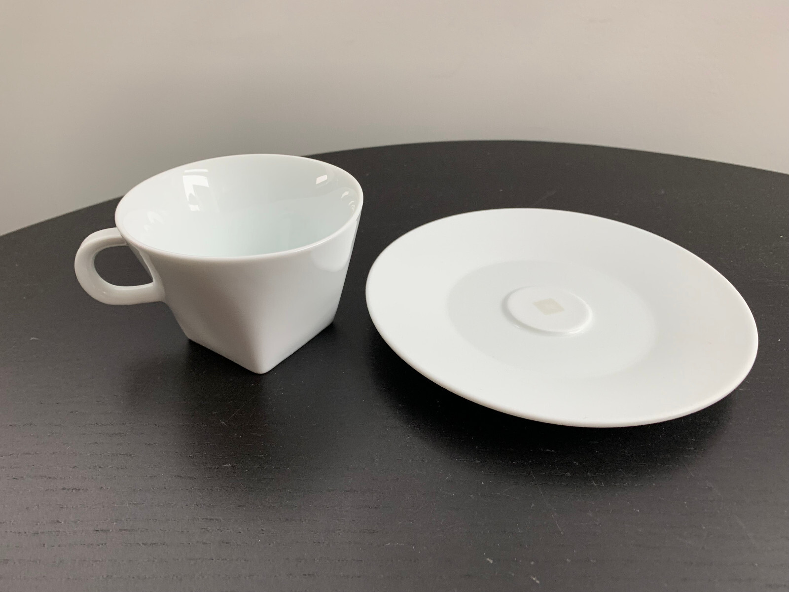 Nespresso Coffee Cup & Saucer Set Big Game White Espresso Latte Cappuccino