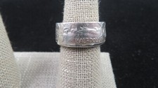 1943 WALKING LIBERTY HALF DOLLAR COIN RING. 90 SILVER. SIZE 7 3/4 Lot 301