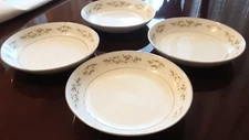 International Silver Co 326 Springtime 7 5/8" Coupe Soup Bowls China Set of 4