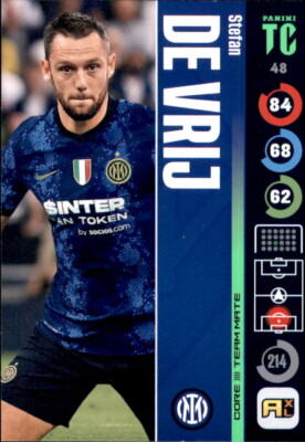 Panini Top Class 2022 Trading Card 48 - Stefan de Vrij - Defenders