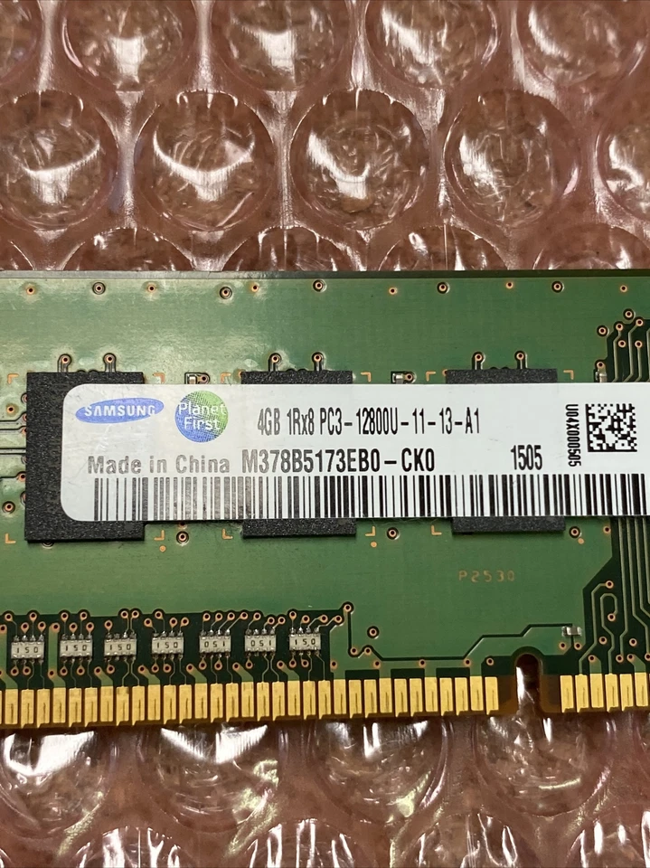 SAMSUNG M378B5173EB0-CK0 8GB (2x4GB) PC3-12800U DDR31600MHZ DESKTOP MEMORY RAM - Image 3 of 3