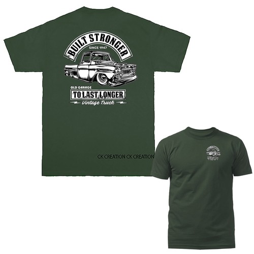 Camiseta Built Stronger Vintage Truck Hot Rod Vehículo Clásico Coche Automóvil - Imagen 6 de 17