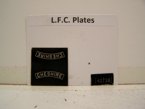 LFC LNER/BR No 62728 Cheshire Typenschilder | Zustand: New