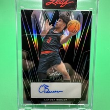 2025 Leaf Metal Cayden Boozer RC Auto 3/3 Prizmatic.  Sick Card!!