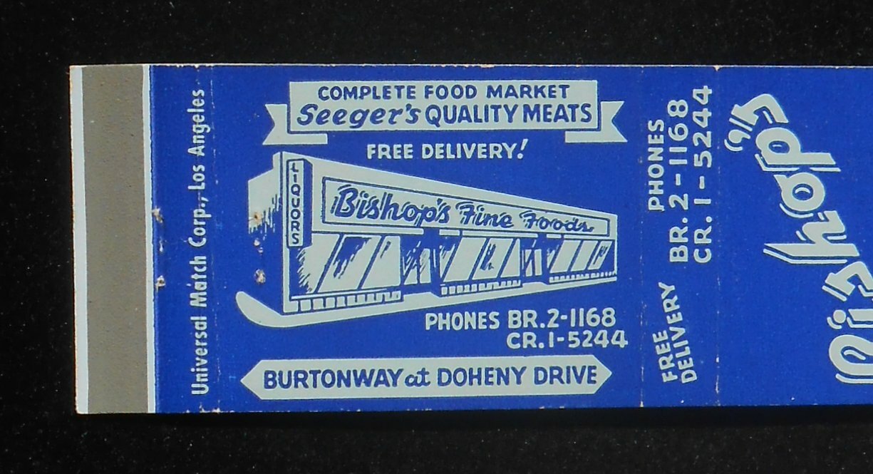 1950s Fine Foods Complete Food Market Seeger's Meats Beverly