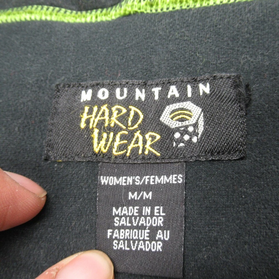 Jaqueta Mountain Hardwear Feminina Média Verde Lã Difusa Zíper Completo Tecnologia Caminhadas - Imagem 3 de 4