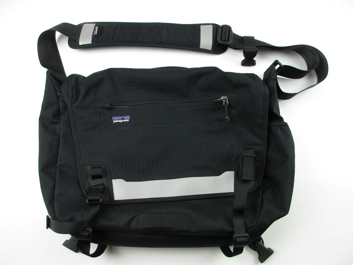 Patagonia Half Mass P-6 reflective black laptop carry case messenger bag