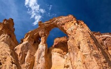 Landscape nature cliff rocks utah usa rock formation Custom Gaming Mat Desk