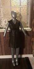 Vintage 1960s leather mini dress