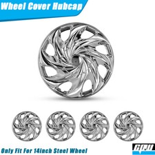 14chrome Hubcaps Wheel Covers Snap On Full Hub Caps Fit R14 Tire Steel Rim