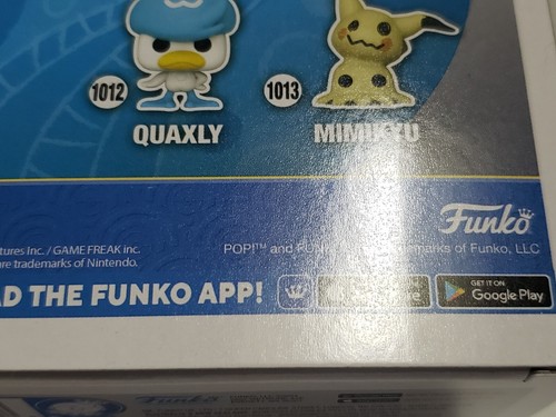 QUAXLY - Pokemon Funko POP! Games #1012 Collectible Vinyl Figure NEW / BOX WEAR - Picture 17 of 20