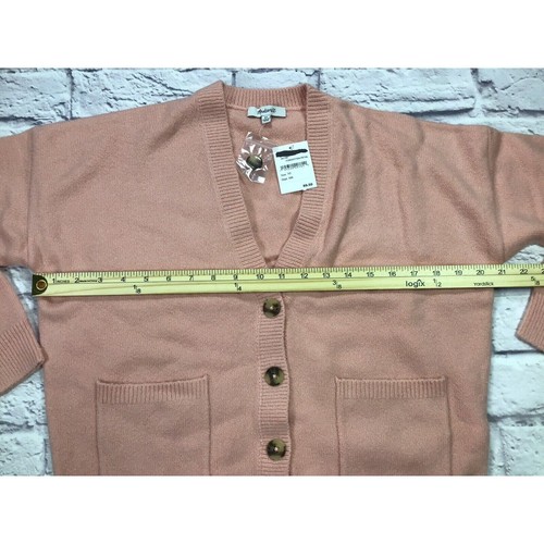 Madewell Arbour Forgotten Petal Pink Button Front Cardigan Womens Size XS - Picture 5 of 5
