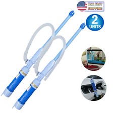 2 Turbo Electric Liquid Transfer Siphon Pump Battery Powered Cordless - Gass Oil
