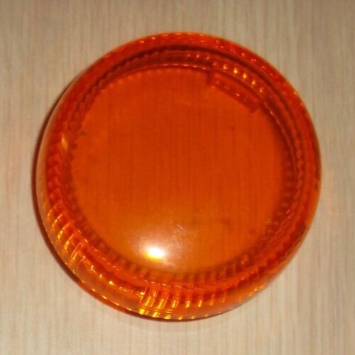 HARLEY DAVIDSON TURN SIGNAL LENS (2) 2008 ELECTRA GLIDE/ORANGE-SNAP ON 2 3/8" W - Picture 2 of 5