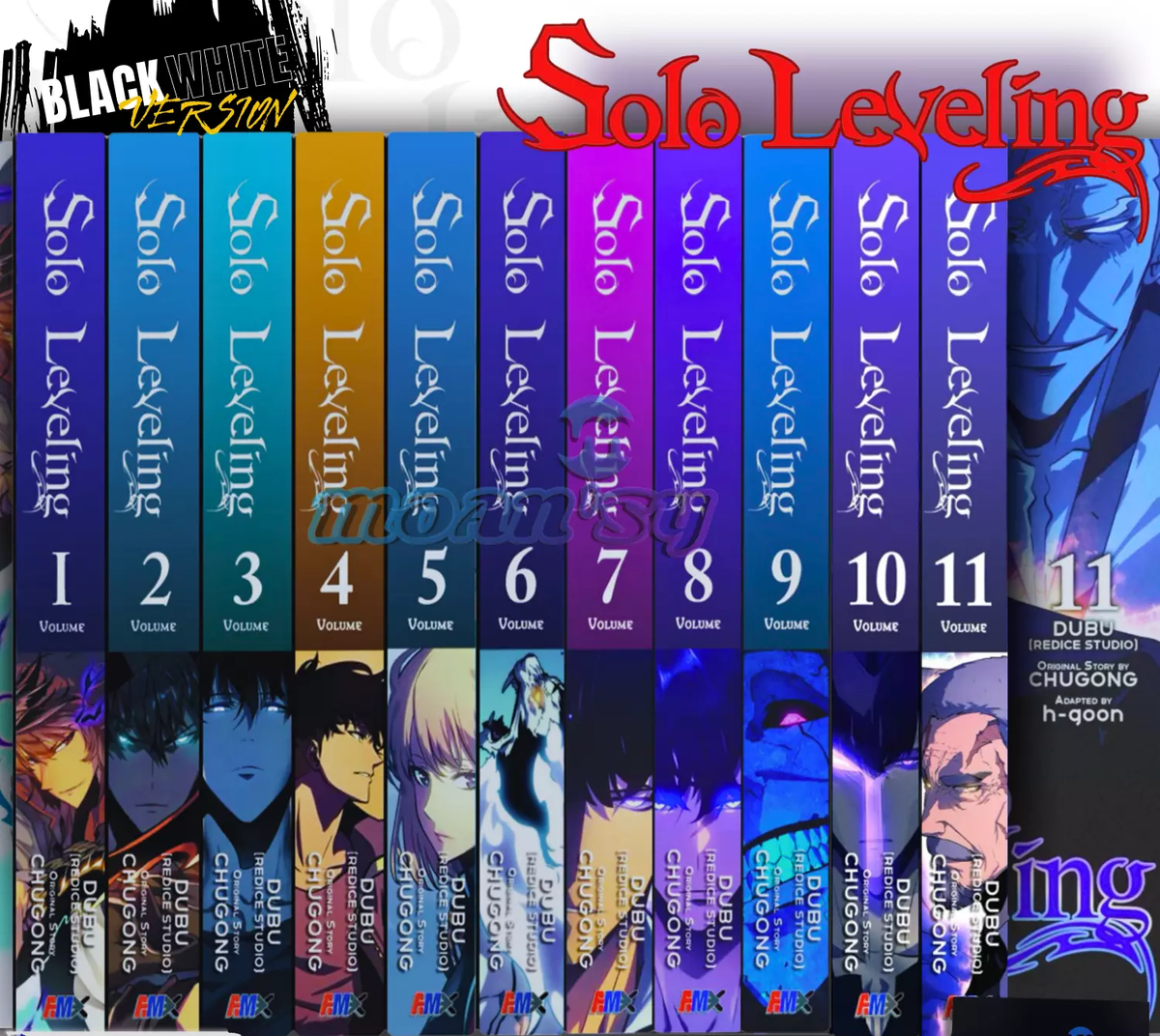 Solo Leveling Manga Comic Vol. 1-11 English Complete Full Set Manhwa by Chugong