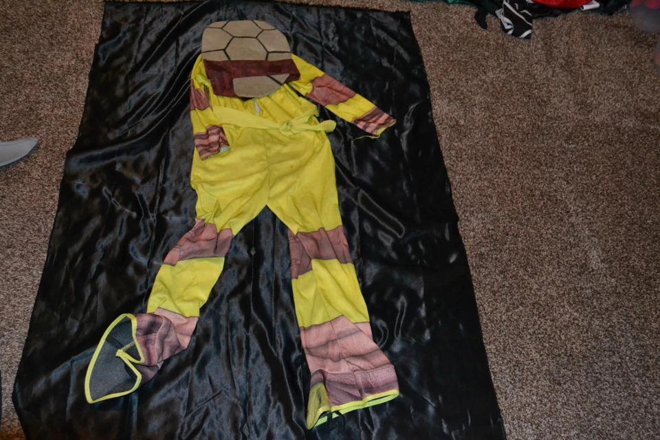 Disfraz de Halloween Tortugas Ninja Adolescentes Mutantes para Niños Talla M 8-9-10 Niños Foto 2 de 2