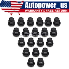 FIT CHEVROLET S10 BLAZER GMC JIMMY SONOMA 20 PCS BLACK LUG NUT COVERS CAP USA