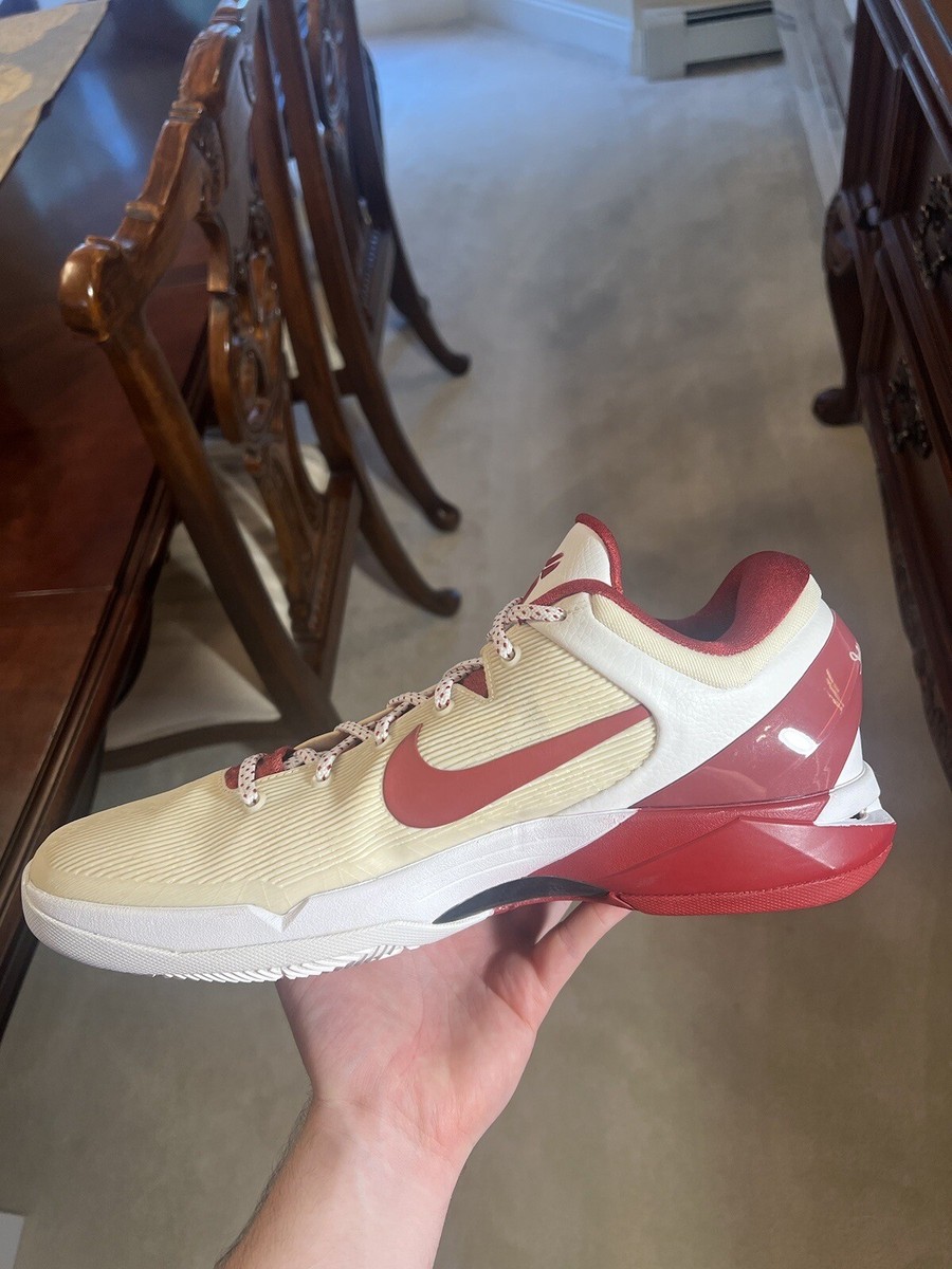 シューズ(男性用) Nike Kobe7 NIKE ZOOM KOBE VII 7 SYSTEM TB WHITE-VARSITY CRIMSON SZ 14