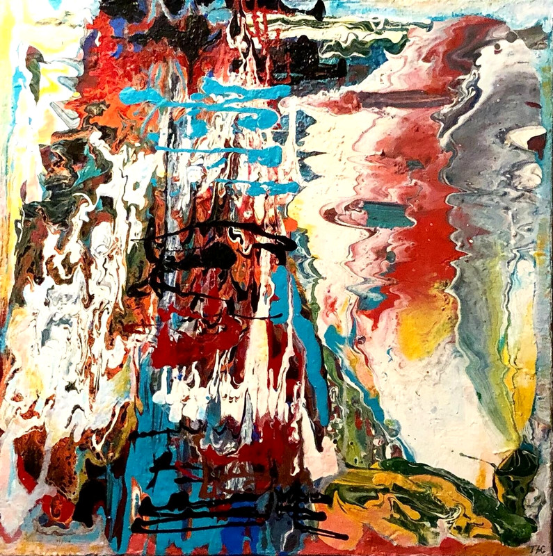 Original Abstract Acrylic Painting by Artist-Tsisana Kavtaradze 2000-Now