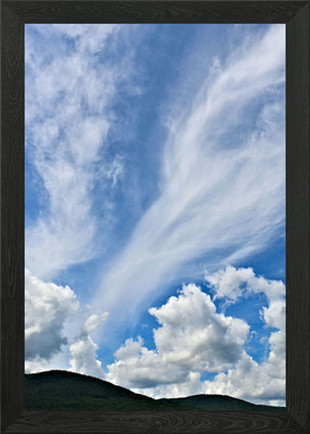 Gerahmtes Wandbild Wolkenweg zur Milchstraße Poster Leinwanddruck Bild
