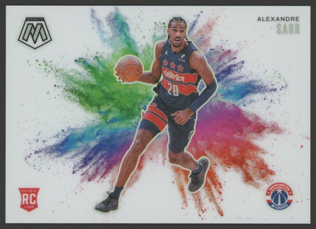2024-25 Panini Mosaic Color Blast #3 Alexandre Sarr RC Rookie SSP Case Hit