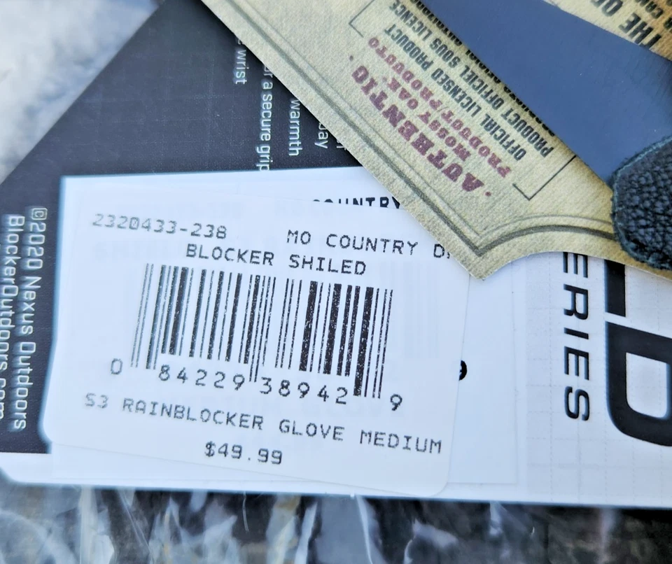 Scent Blocker Shield Series Waterproof Insulated Hunting Gloves Medium NWT $50 - Image 2 of 3