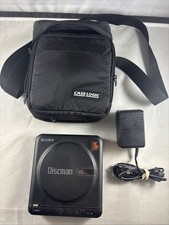 Vintage Sony Discman D-2 Compact CD Player Discman w/ Power Supply Works
