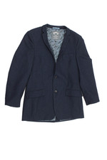 Appaman Childrens Boys Herringbone Print Blazer Navy Blue Size 14