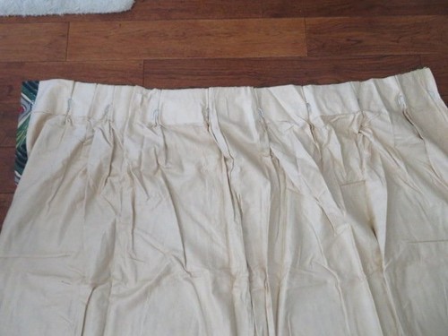 LARGE Old Vintage BARKCLOTH DRAPERY PANEL FABRIC Geometric Atomic Design 92 x 68 - Picture 11 of 14