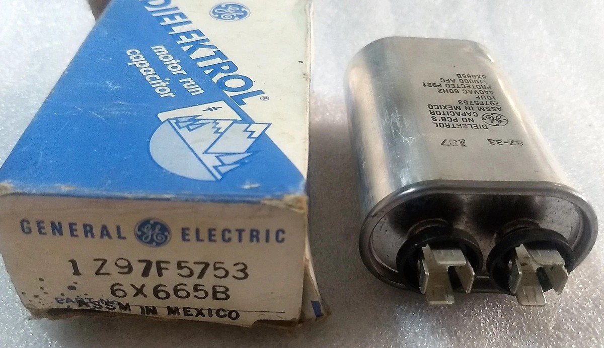 ジェフ　1/2 General Electric Dielektrol Motor Run Capacitor 1Z97F5753