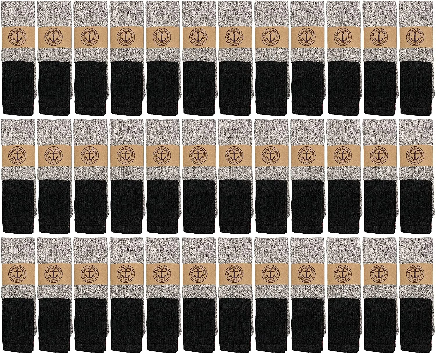 36PK Mens Cotton Thermal Tube Socks, Cold Weather Boot Socks Shoe Size 9-15
Opens in a new window or