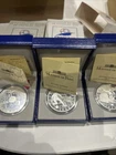 3x 10 Francs World Cup Silver Proof (.900) Coins 22.2 G Each