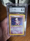 1999 Mewtwo Unlimited Base Set Pokemon Holo CGC 8.5 Hologram Foil 10/102