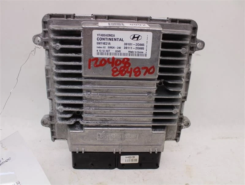 ORDENADOR ECU ECM HYUNDAI SONATA 2011 11 391112G665 884870 Foto 2 de 4
