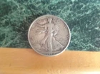 1945 Walking Liberty Half Dollar (red/gray)