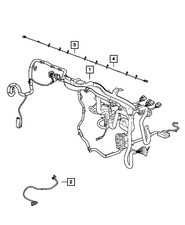 Genuine Mopar Instrument Panel Wiring US Canada Mexico 68241766AC