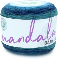 Lion Brand Yarn 1 Skein Mandala Baby Yarn, Echo Caves, 1770 Foot Pack of 1 